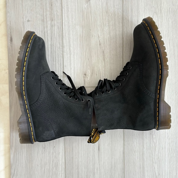 Dr. Martens 1460 PASCAL NUBUCK LEATHER LACE UP BOOTS Black 43 EU/11 US L/10 US M - Picture 3 of 12